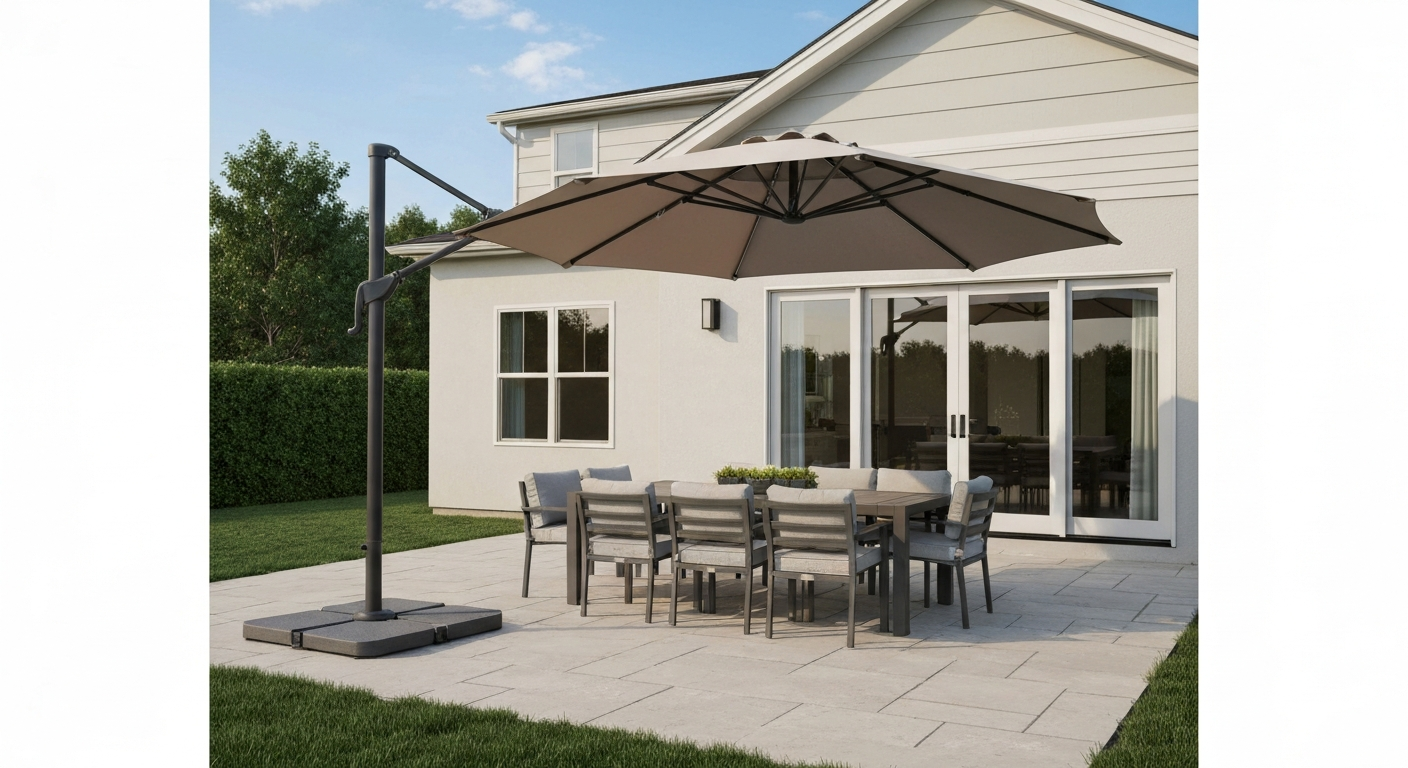 what is offset patio umbrella
